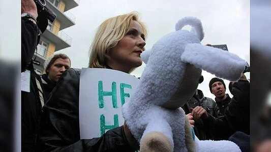 На митинг против коррупции в Екатеринбурге пришли Татьяна Мерзлякова и Евгения Чудновец
