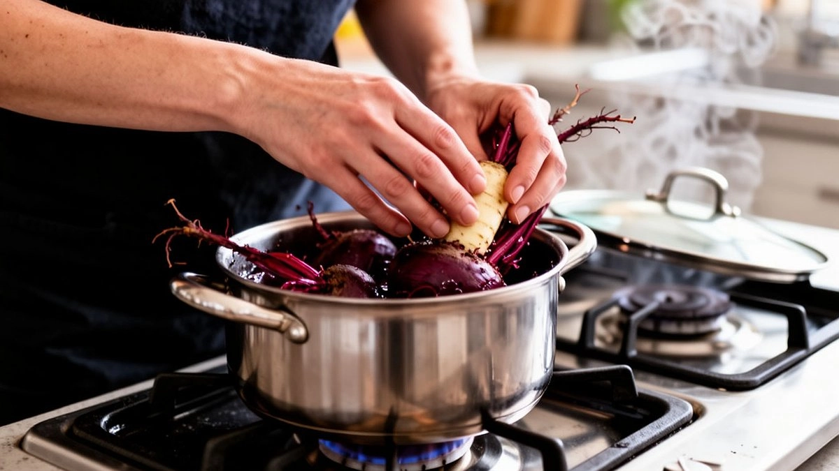 Не варю свёклу часами — хватает 15 минут: одна хитрость делает её слаще, сочнее и без вони на всю квартиру