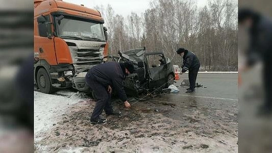 Главная картинка новости: Супруги из Екатеринбурга погибли в лобовом ДТП с грузовиком
