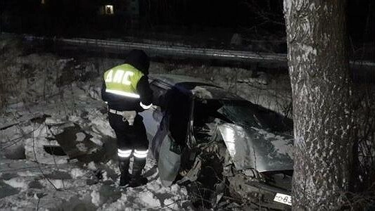 На Урале 14-летний подросток въехал в дерево на машине матери