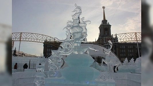 Ледовый городок на главной площади Екатеринбурга будет посвящен Антарктиде: видео проекта