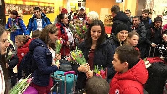 В Кольцово встретили сборную России по дзюдо