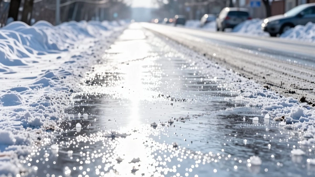Тормозной путь вырос в разы: водителей Свердловской области просят быть аккуратнее на пешеходных переходах из-за гололеда