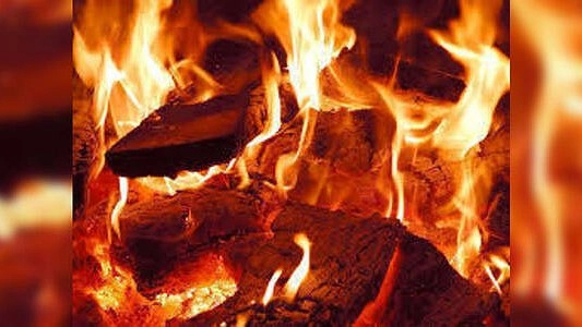 Пожар в Свердловской области - 11 февраля 2015 года