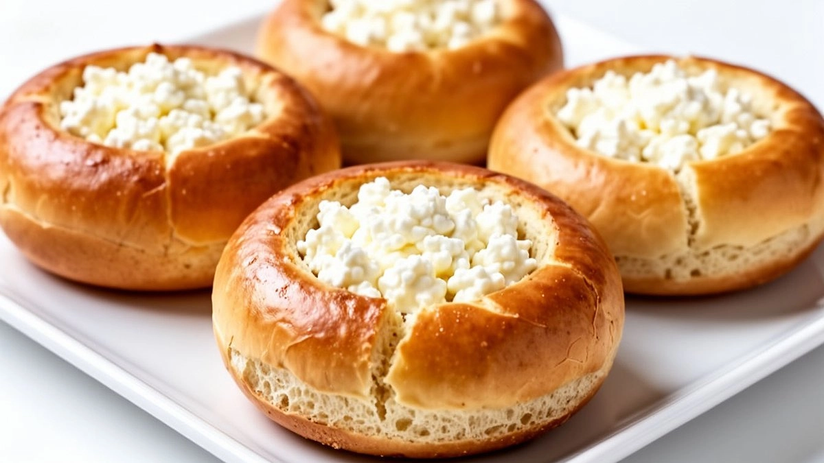 Главная картинка новости: Ленивые ватрушки из баранок: хитрый прием, чтобы жидкая начинка не вытекала