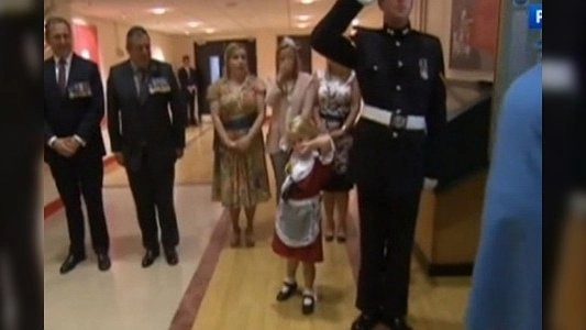 Взрослые сделали вид, что не заметили: на приеме у Елизаветы II военный ударил ребенка - 2015 год