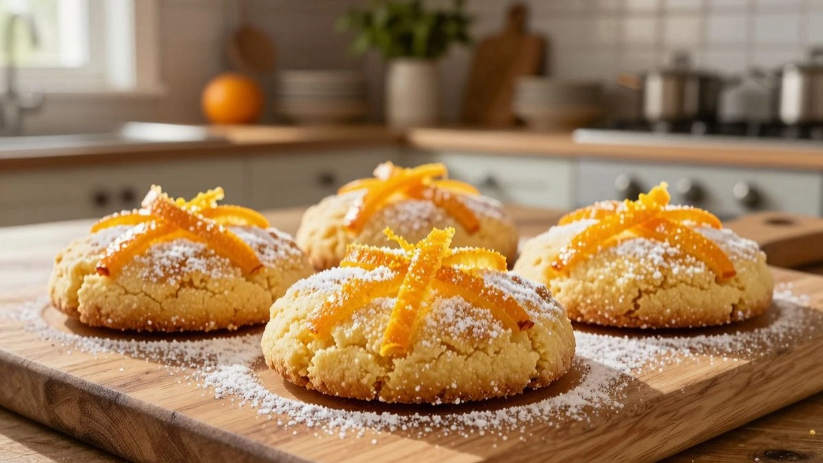 Апельсиновое печенье без яиц и молока: готовится за 15 минут, съедается за 5