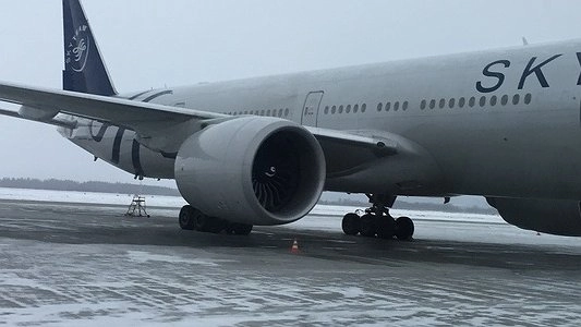 Фото с борта самолета Air France, который аварийно приземлился в Екатеринбурге - фото, видео