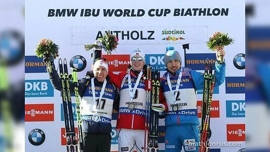 Екатеринбургский биатлонист Антон Шипулин занял третье место в масс-старте на Кубке мира