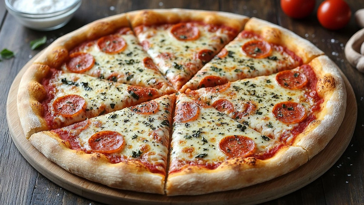 Пицца на сковороде — хрустящая и с тянущимся сыром. Успеть за 20 минут