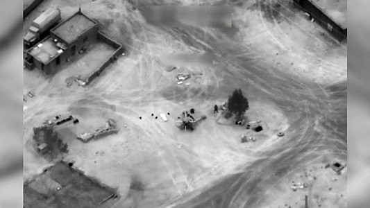 Появилось видео авиаудара по российским наемникам в Сирии, во время которого погибли уральцы