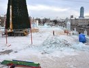 Демонтаж ледового городка в Екатеринбурге - фото 21 января 2015