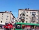 В центре Тюмени горит пятиэтажка: есть пострадавшие, видео  - 4 апреля 2015 года