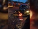 В Екатеринбурге на Сортировке мотоцикл столкнулся с легковушкой - 22 мая 2015 года