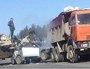 ДТП в Екатеринбурге: на ЕКАДе легковушка попала под БТР и Камаз - фото 26 мая 2015 года