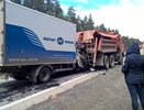 Под Екатеринбургом 19-летнего рабочего расплющило между грузовиками - водитель уснул на трассе М-5 Урал 7 июля 2015 года