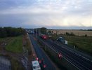 Днем 2 сентября на перегоне Мезенский-Гагарский с рельсов сошли несколько вагонов грузового поезда со сжиженным газом - 2 сентября 2015 год