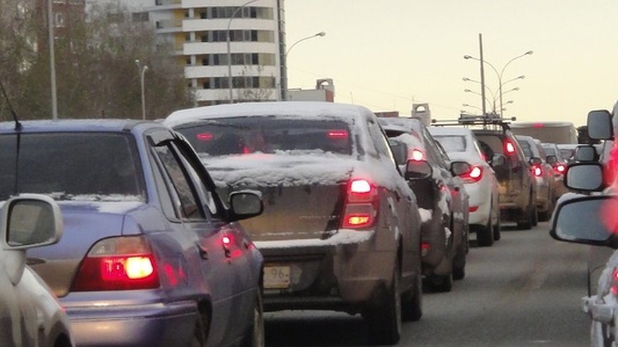 Главная картинка новости: Самые крупные пробки в Екатеринбурге с 16 по 22 ноября