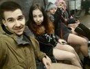 «Интим не предлагать!»: в Москве прошел всемирный флешмоб No Pants Subway Ride. Фото