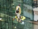 В Екатеринбурге молодой экстремал прошелся по стропе под куполом «Пассажа» – 7 апреля 2016 года фото видео