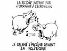 Скандальный журнал Charlie Hebdo высмеял результаты «Евровидения» карикатурой со свиньями