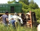 На переезде в Среднеуральске «Камаз» попал под поезд, пытаясь перед ним проскочить