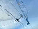 "Троллейбусы встали": на Ботанике упала стрела строительного крана и оборвала провода