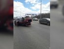 На Кольцовском тракте перевернулся автомобиль