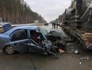 На Челябинском тракте Chevrolet врезался в грузовик: четверо пострадали