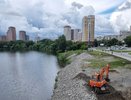 «Атмофест» переместится к городскому пруду: за Макаровским мостом начали строить набережную-сад