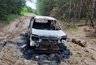 Сгоревшей автомобиль с трупом мужчины нашли в свердловском лесу