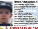 В Екатеринбурге пропал пятилетний мальчик