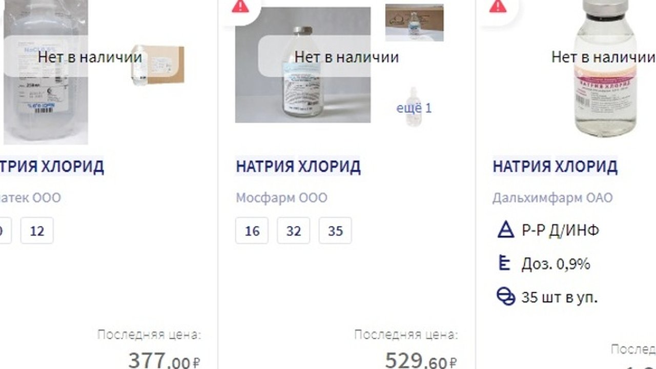 Главная картинка новости: В аптеках Свердловской области возник дефицит физраствора