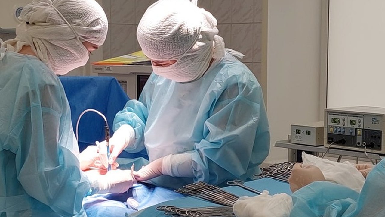 Главная картинка новости: Врачи Екатеринбурга удалили 8,8-килограммовую миому пациентке весом всего 49 кг