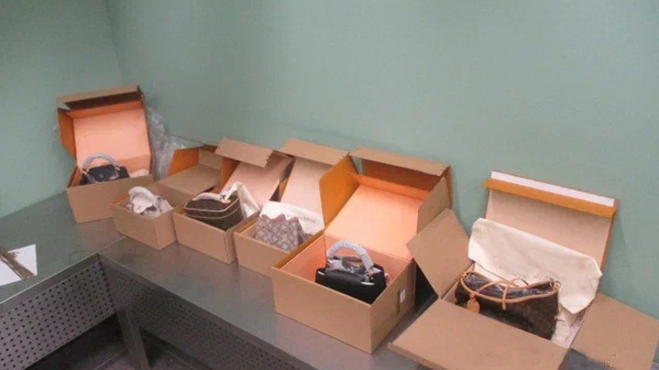 Главная картинка новости: Пассажир пытался ввезти в Екатеринбург контрафактные сумки Louis Vuitton