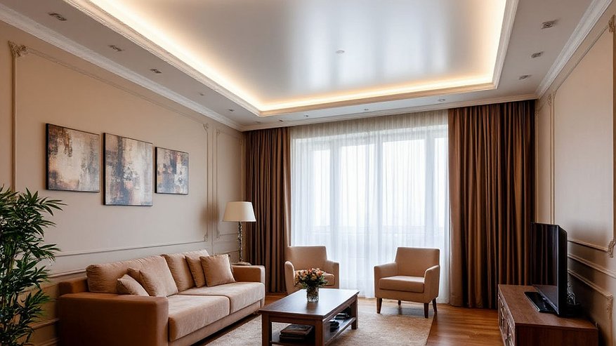 Главная картинка новости: Указ принят:  железно запрещена установка натяжных потолков: их придется снять