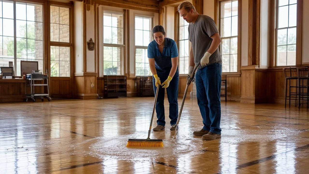Главная картинка новости: Стала мыть полы солёной водой — эффект заметила вся семья: 2 причины добавить соль в ведро, намотайте себе на ус