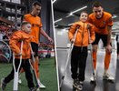 Мечта семилетнего бойца: как мальчик с болезнью Пертеса вышел на поле с футболистом «Урала»