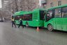 Два пассажирских автобуса столкнулись на Малышева в Екатеринбурге