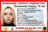 Пропала школьница: в Алапаевском районе ищут 14-летнюю Алису Толмачеву