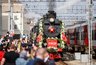 «Эшелон Победы» прибыл на вокзал Екатеринбурга под звуки духового оркестра