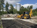 В парке Павлика Морозова в Екатеринбурге начали ремонт баскетбольных и футбольных площадок