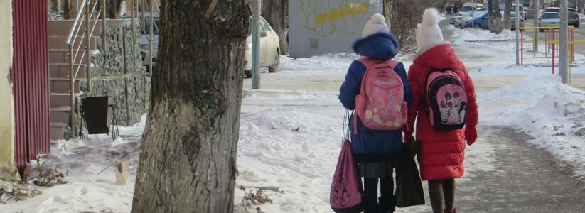 В Екатеринбурге родителей попросили проконтролировать местонахождение школьников 23 января