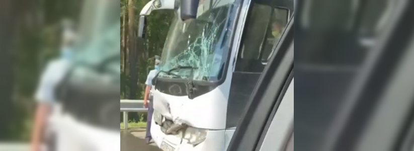 Под Екатеринбургом столкнулись три автобуса, перевозившие детей