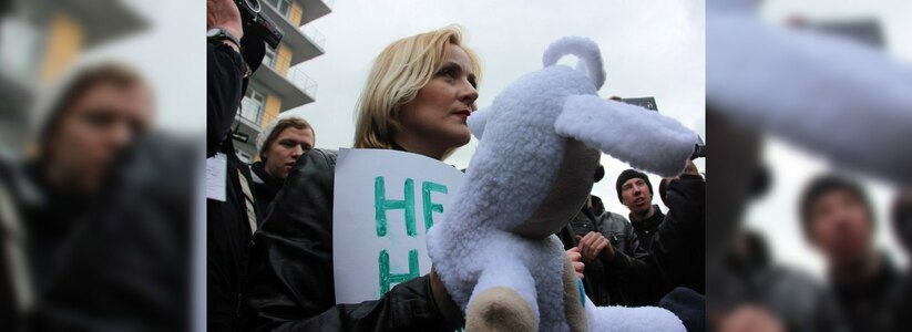 На митинг против коррупции в Екатеринбурге пришли Татьяна Мерзлякова и Евгения Чудновец