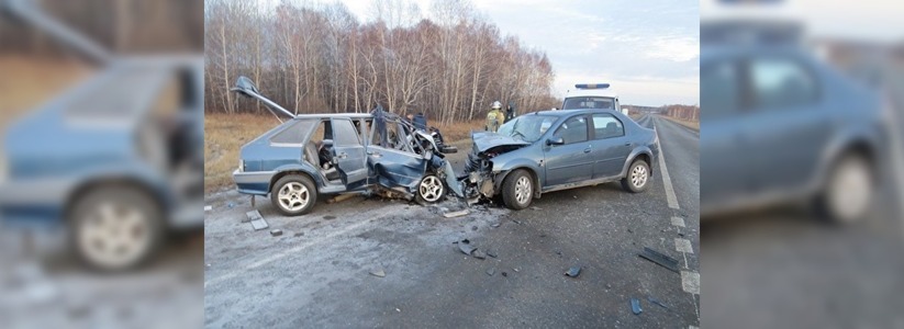 Лобовое столкновение на трассе Екатеринбург – Курган: один человек погиб, пятеро пострадали