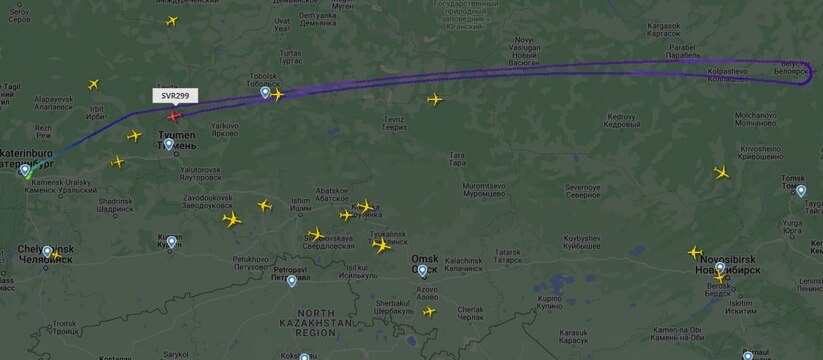 Не долетел из Екатеринбурга в Благовещенск: самолёт резко развернулся обратно в Кольцово