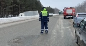 На 120-м километре трассы Екатеринбург — Тюмень перекрыли полосу из-за аварии