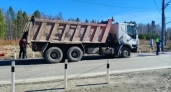 В Кушве самосвал снёс шлагбаум на железнодорожном переезде