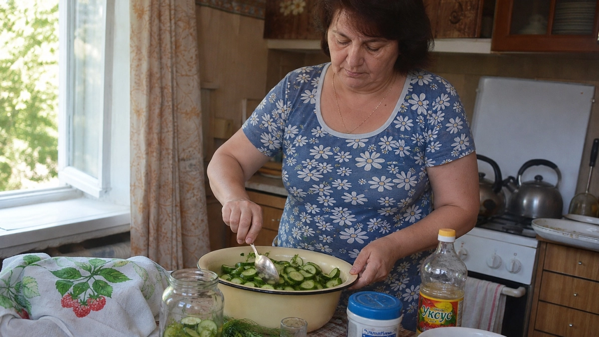 Салат из огурцов «Пальчики оближешь»: закрыла 20 банок — и ни одна не дожила до зимы